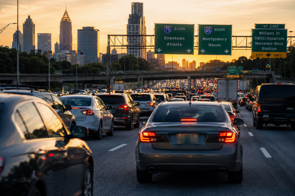 Why Rear-End Collisions Increase During Atlanta Summer Traffic Season